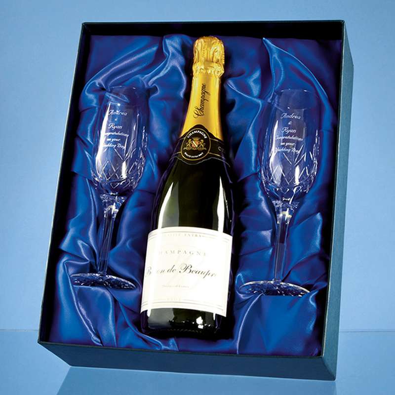 Champagne Set Satin Lined Presentation Box (Box Only)